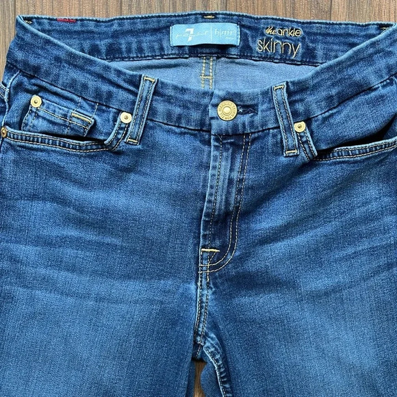 7 For All Mankind B(Air) Denim The Ankle Skinny 27 - Picture 10 of 12